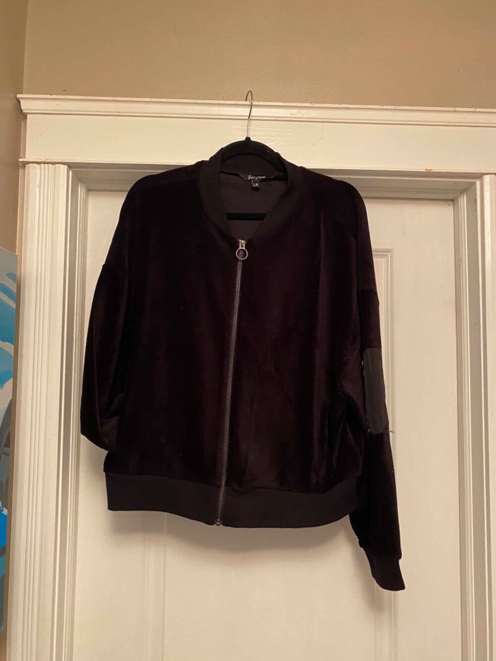 Suko Jeans Velour Zippered Jacket
